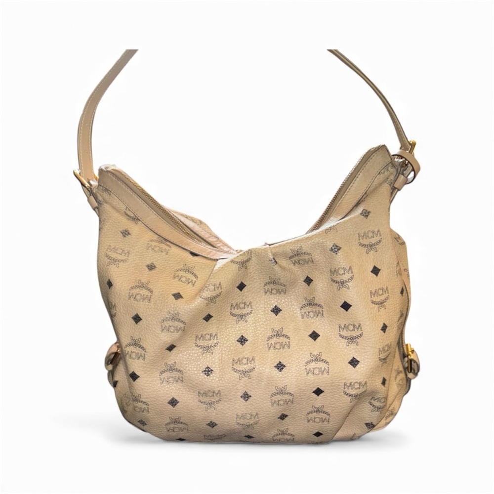 MCM Tan Monogram Hobo Bag - Picture 2 of 8